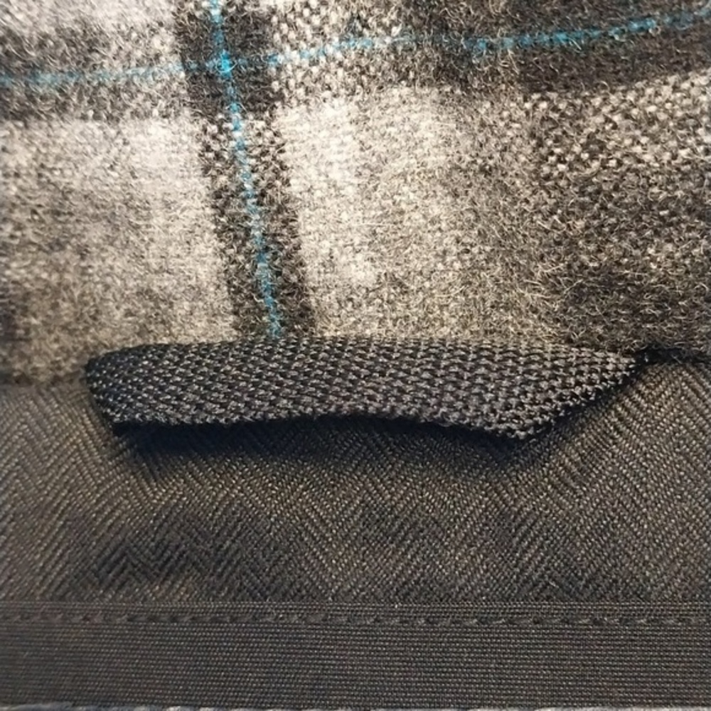 Pendleton NWT Men's Size Large Black‎ Gray Plaid Full Zip Wool Rich Blend Vest - Picture 7 of 12